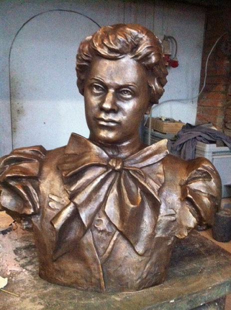 Милева Марић у Српском врту у Америци